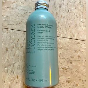 NWT Hey Humans Naturally Derived Body Wash 14oz Cedwarwood Sage 14oz